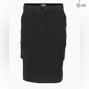 Wilfred Free Havasu Black Cargo Pencil Skirt Mid-Rise